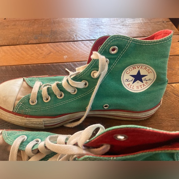 Converse “Cinco de Mayo” Chuck Taylor Rare Hi Top Women’s 9/Men’s 7 green pink - Picture 1 of 3